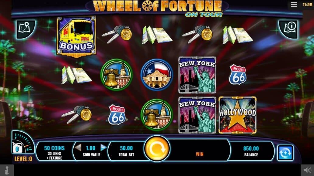 wheel of fortune on tour demo