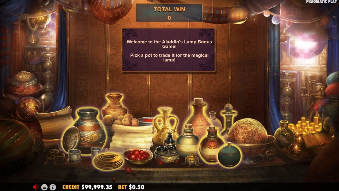 aladdin's treasure slot bonus game