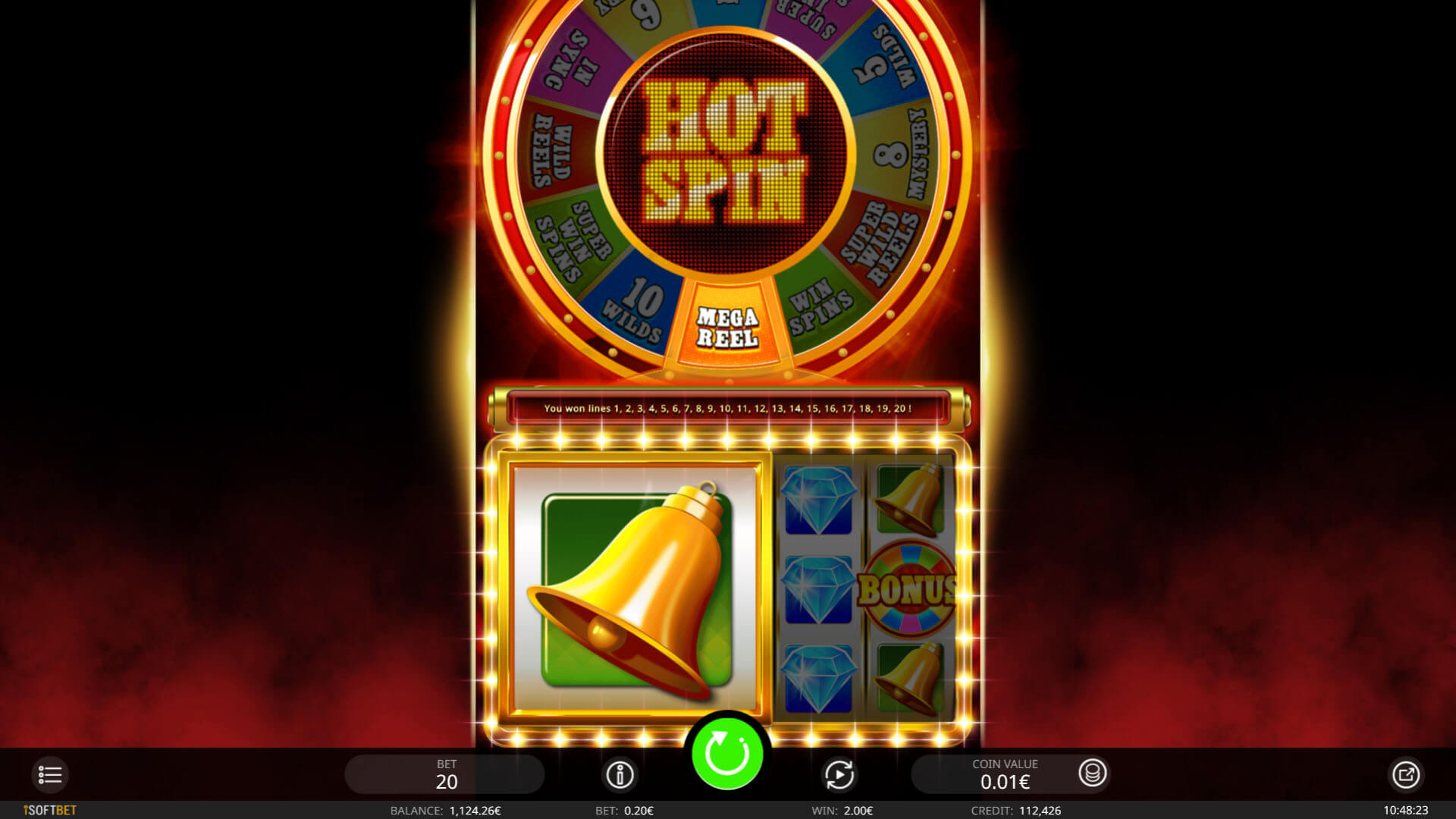 hot spin slot mega reels