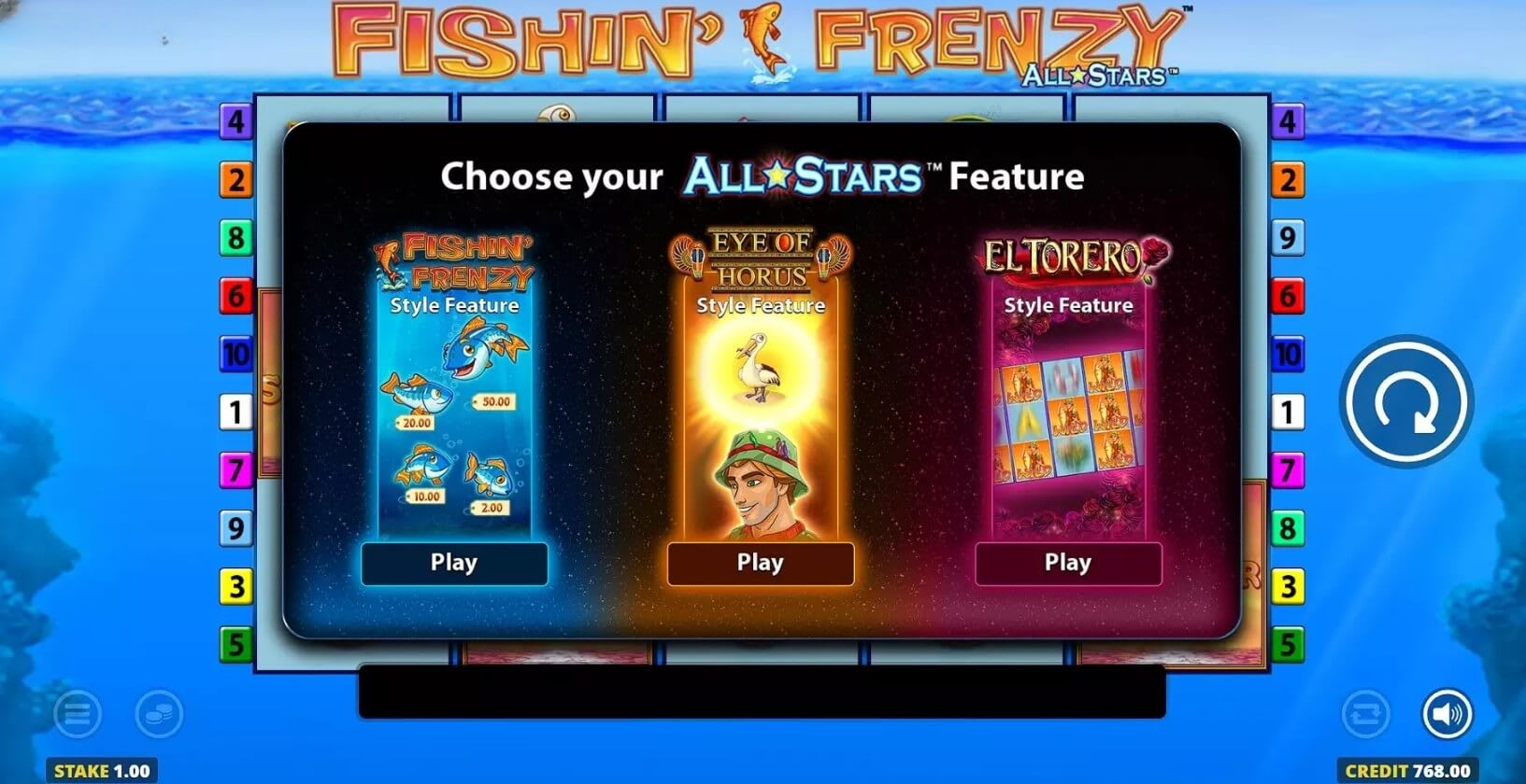 Fishin Frenzy All Stars Slot