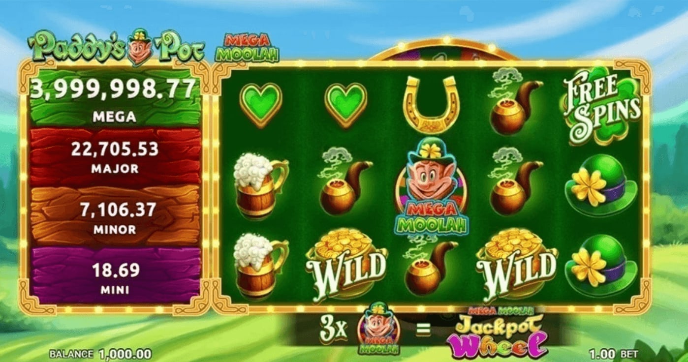 Paddy's Pot Mega Moolah Slot