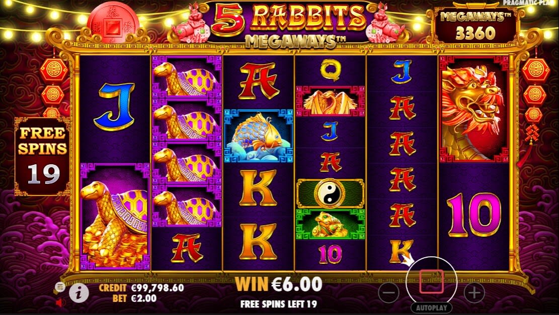 5 rabbits megaways slot free spins