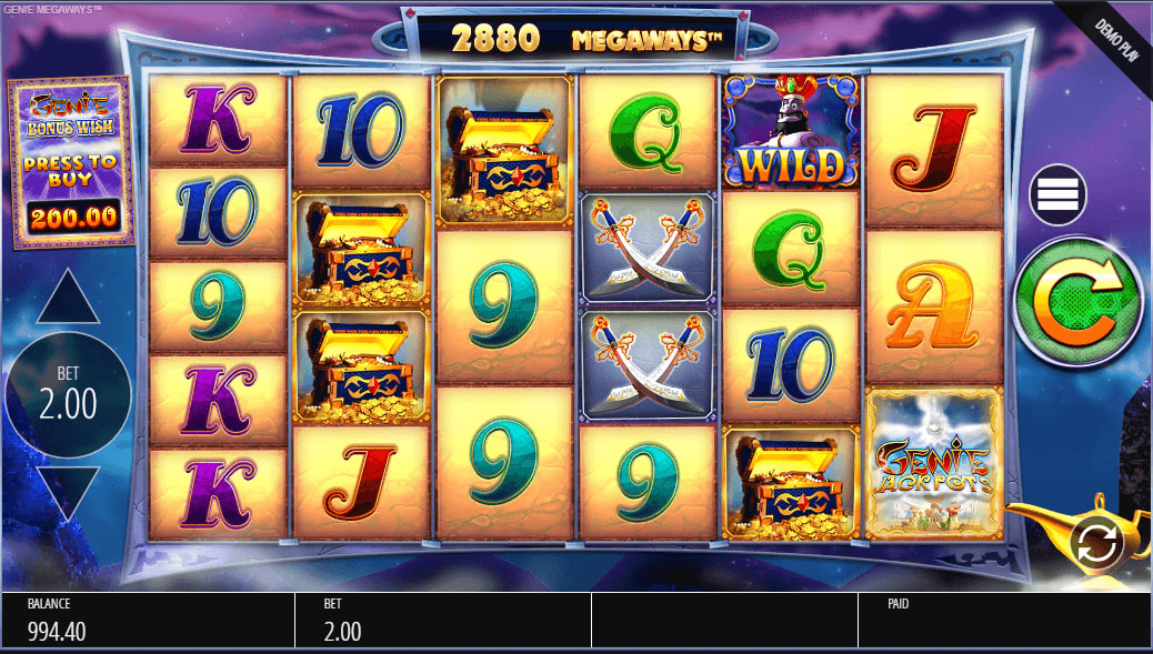 Genie Jackpots Megaways Slot