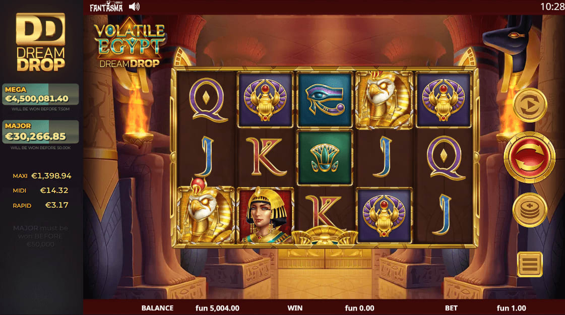 Volatile Egypt Dream Drop Slot 