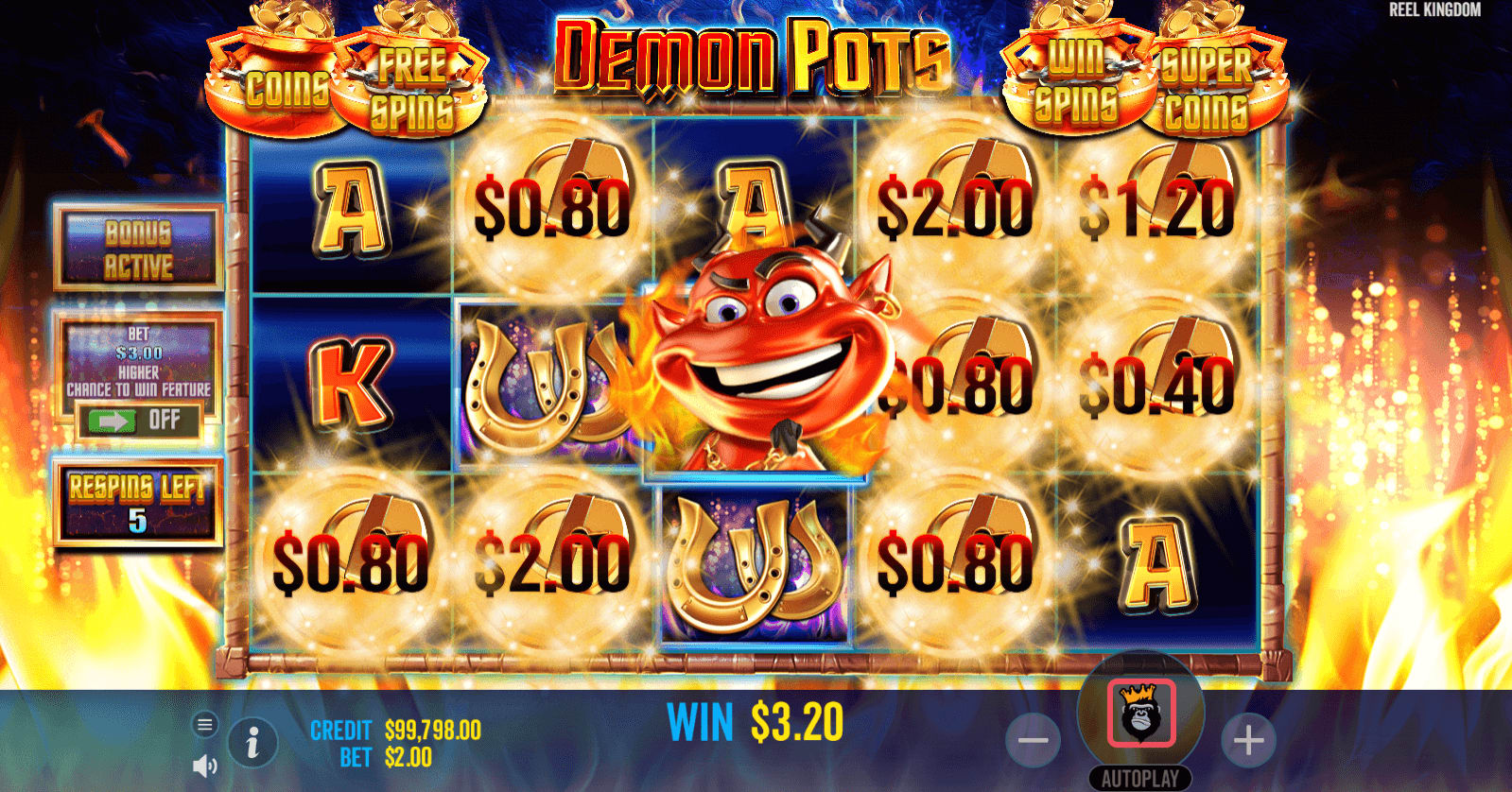 Demon Pots Free Spins