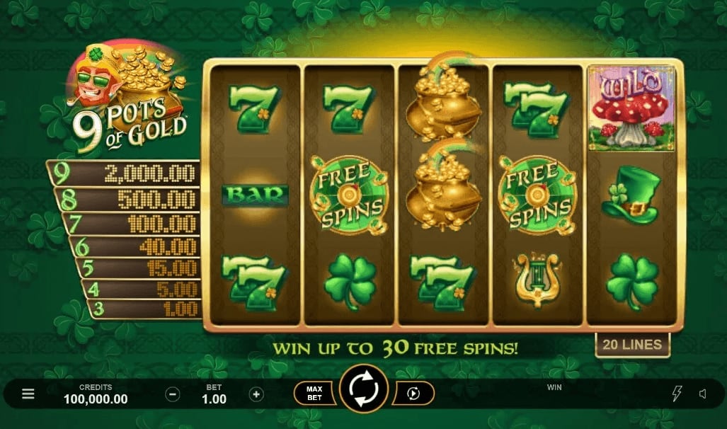 9 pots of gold slot