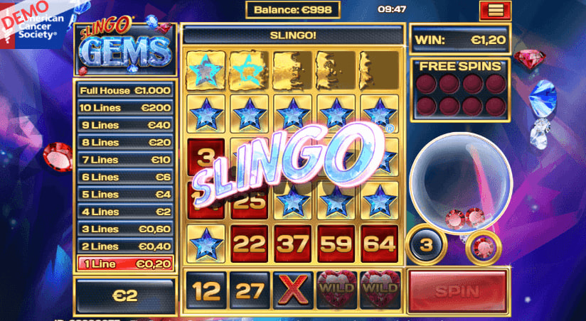 slingo gems slot