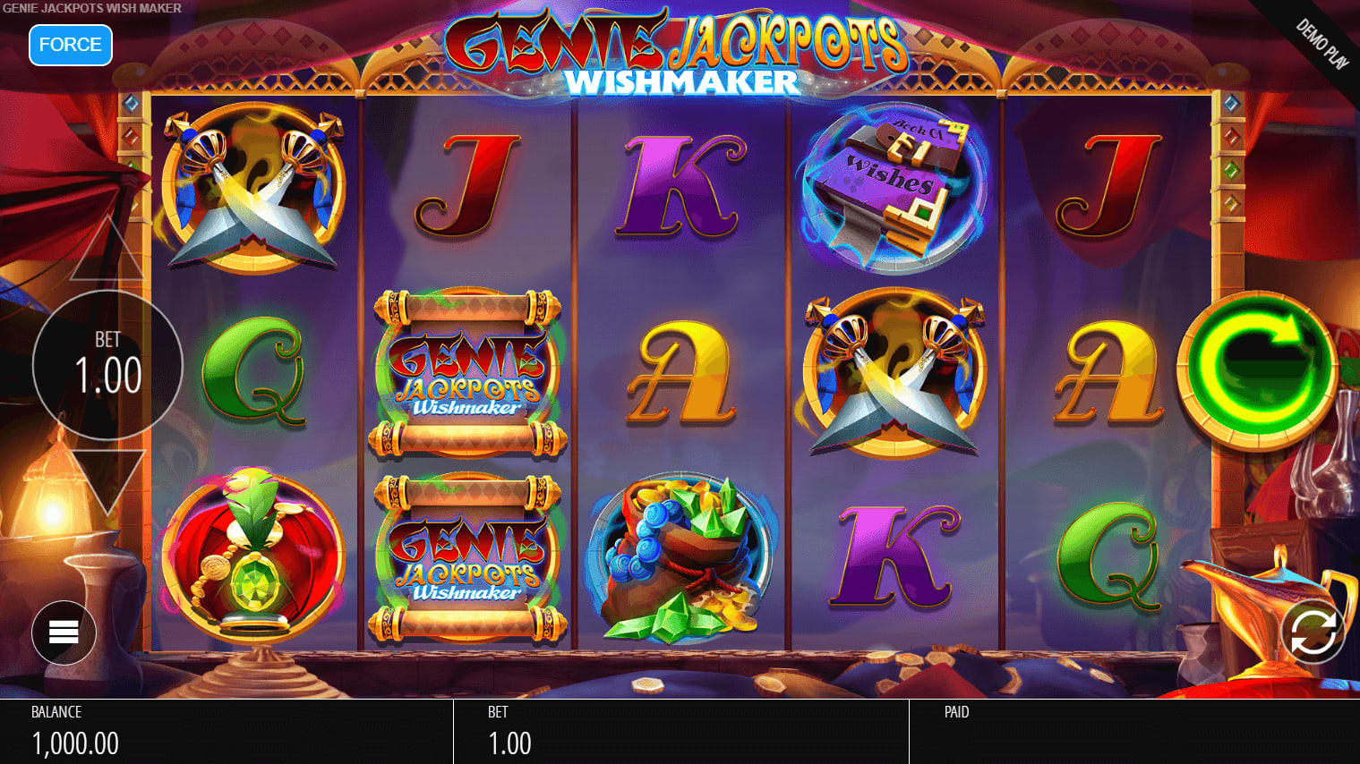 genie jackpots wishmaker slot