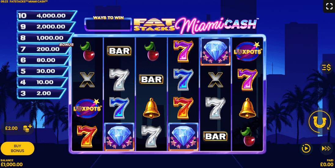 Fat Stacks Miami Slot