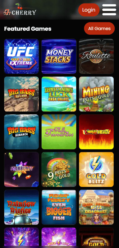 777 Cherry Casino on mobile