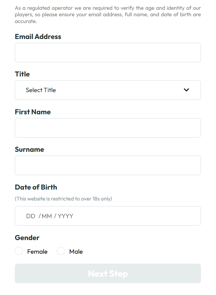 Monopoly Casino Sign Up Form 1
