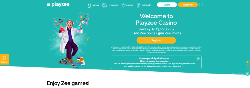 Playzee welcome offer