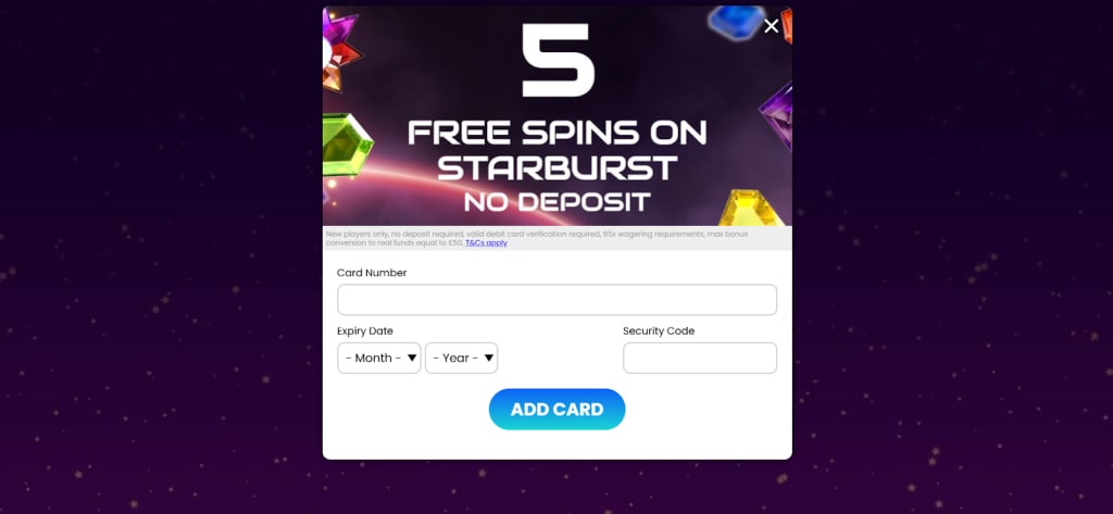 Space Wins Registration Card Request