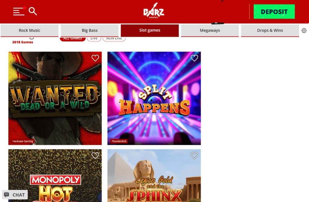 Barz Casino Slot Games