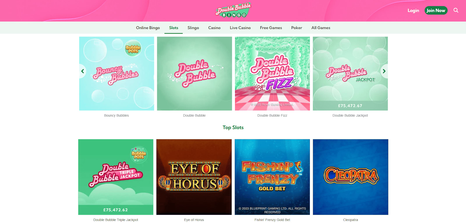 Double Bubble Bingo Slots