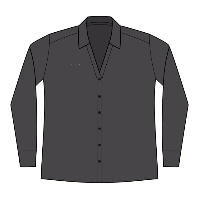 "Fancy" Braille Dress Shirt — Subtle Dot Detail, Women's Crosshatch Button-Up | Elysium