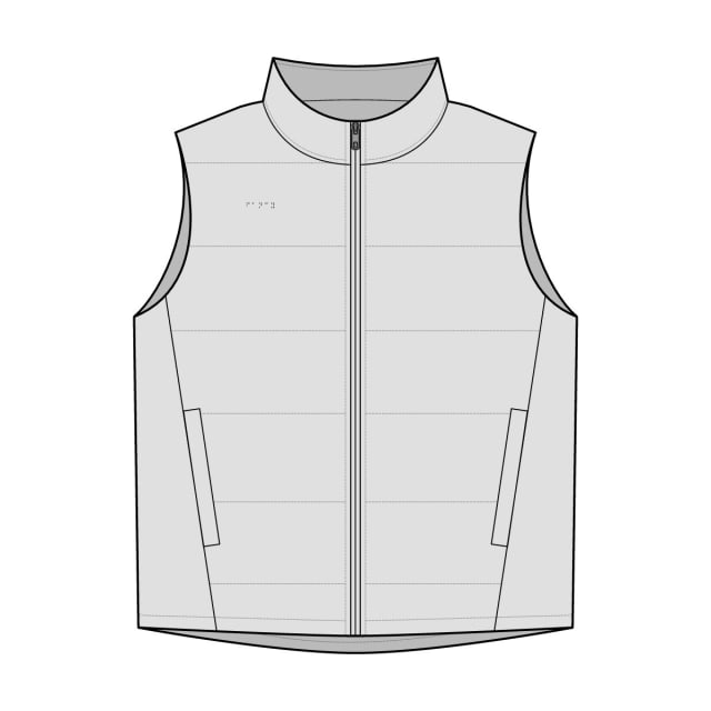 "Fancy" Braille Quilted Vest — Subtle Dot Detail, Women's Sleeveless Puffer | Elysium