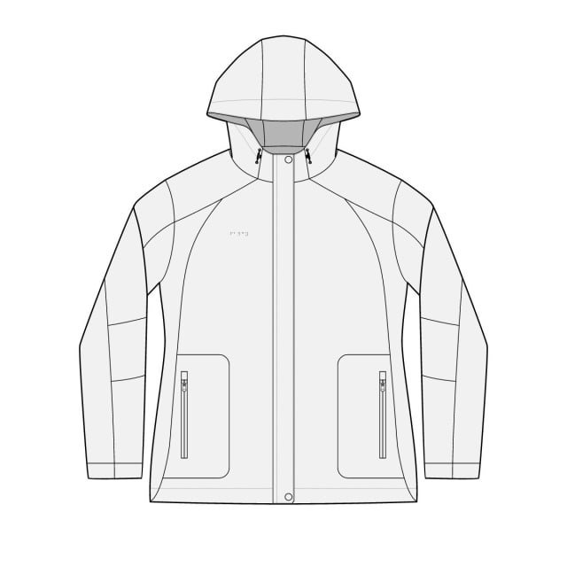 "Fancy" Braille All-Season Jacket — Subtle Dot Detail, Women's Hooded Shell | Elysium