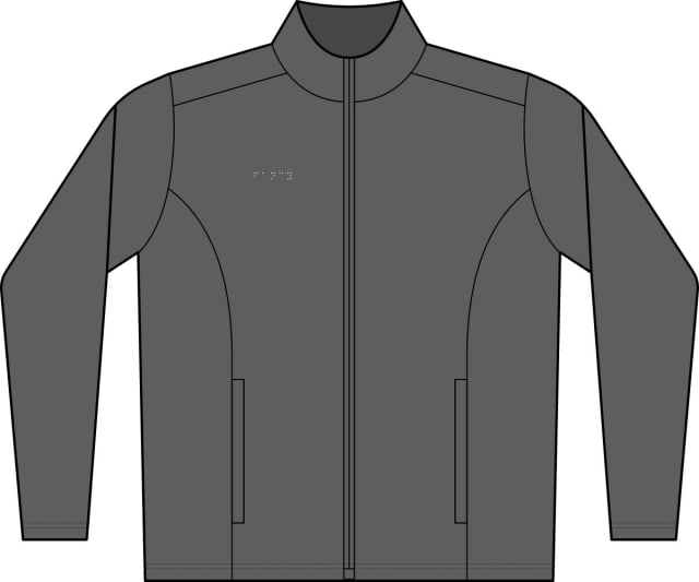 "Fancy" Braille Fleece Jacket — Subtle Dot Detail, Women's Ultra Warm Full-Zip | Elysium