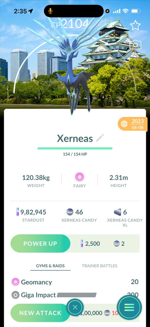 2023 Osaka BG Non Shiny Xerneas