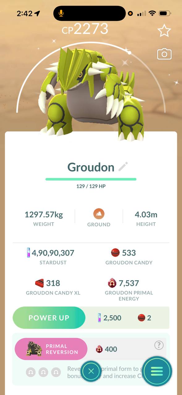 Shiny Groudon