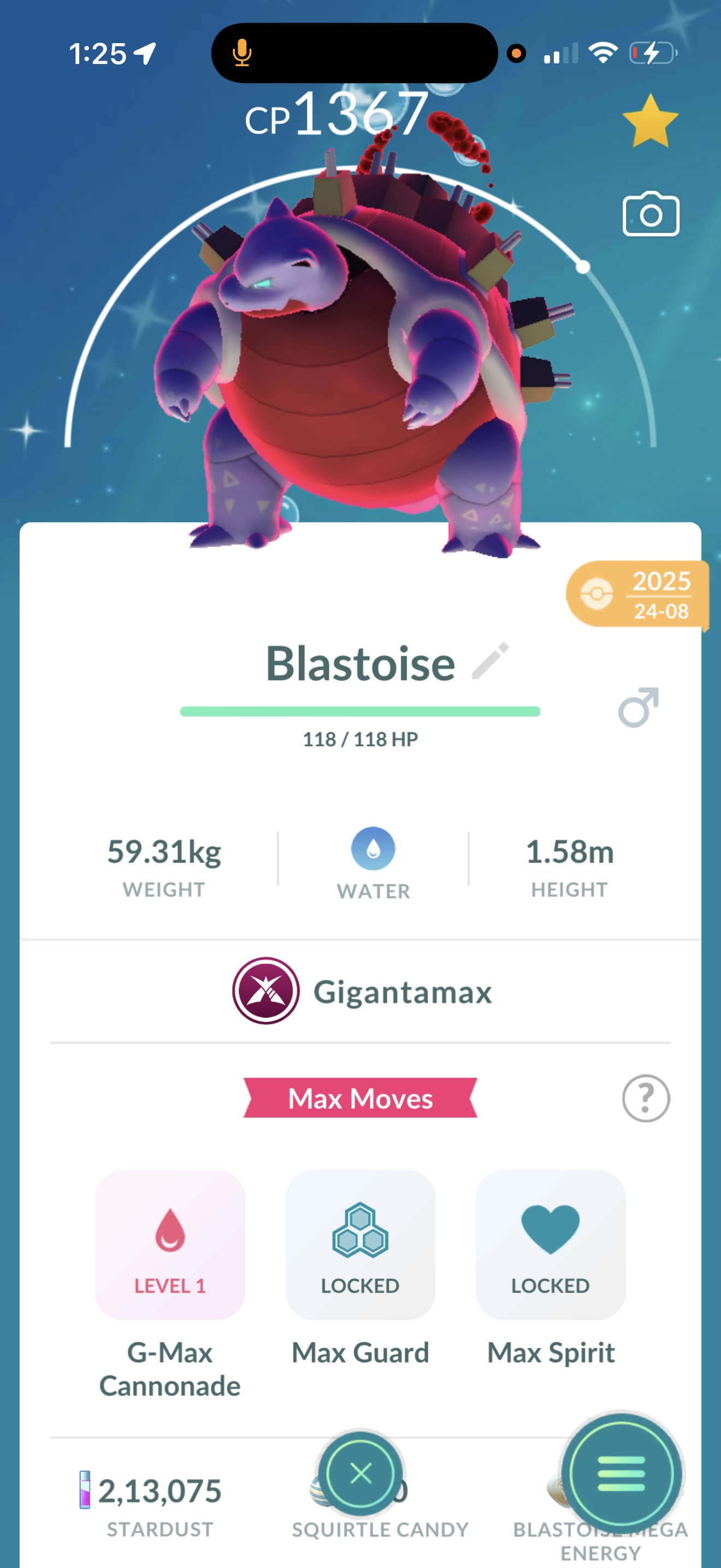 Shiny Gmax Blastoise