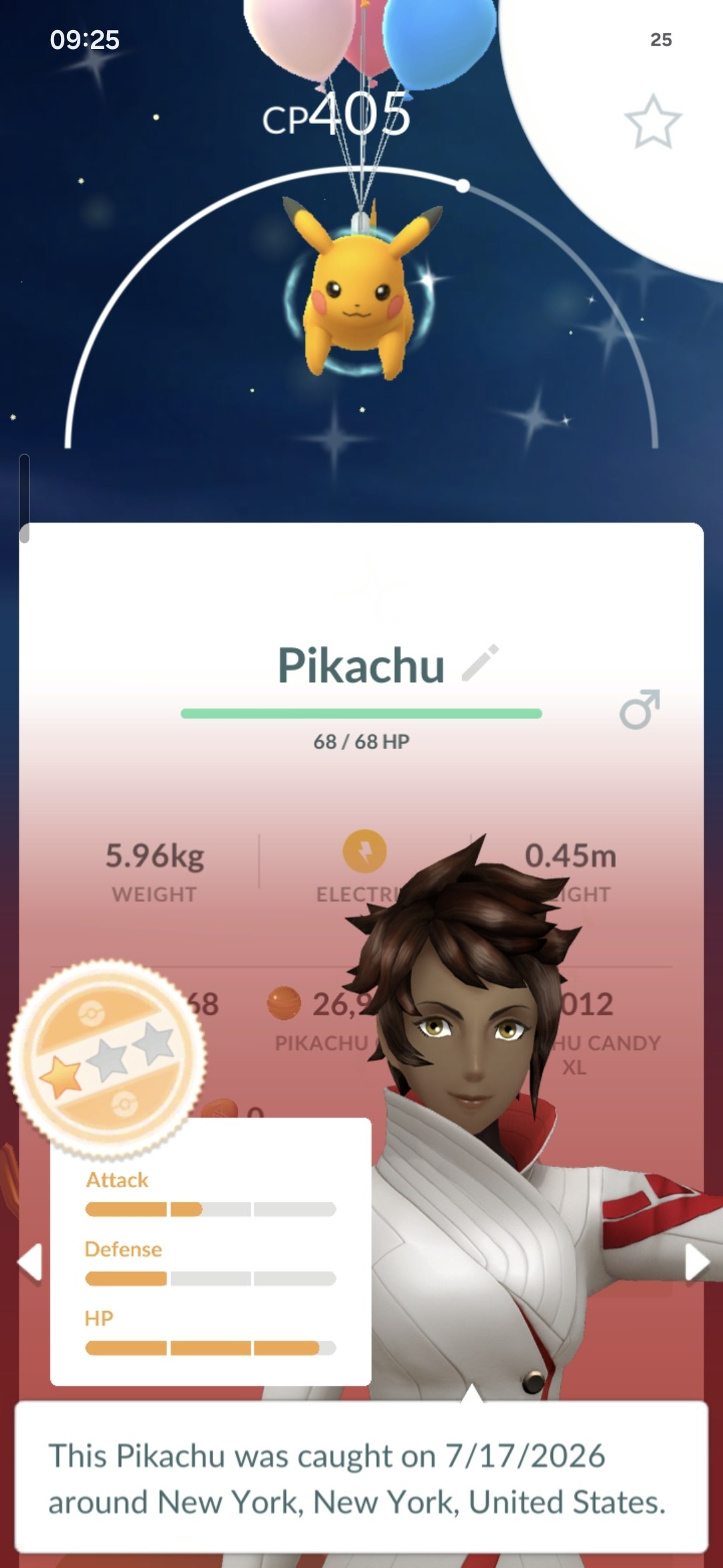 Shiny Baloon Costume Pikachu
