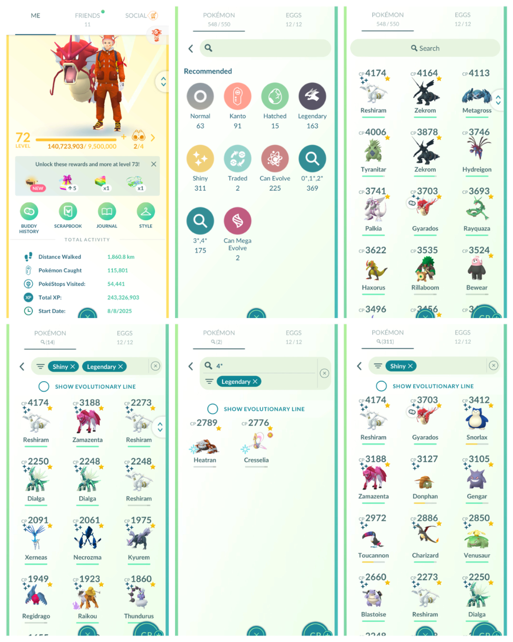 level - 72 account