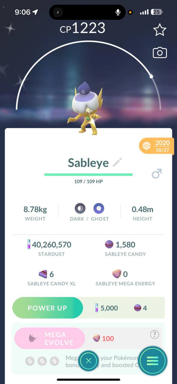 Shiny Sableye Halloween Litwick Hat costume