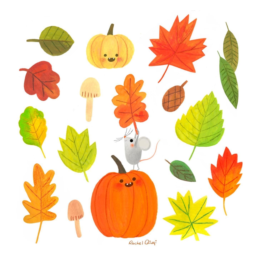 leaves mouse