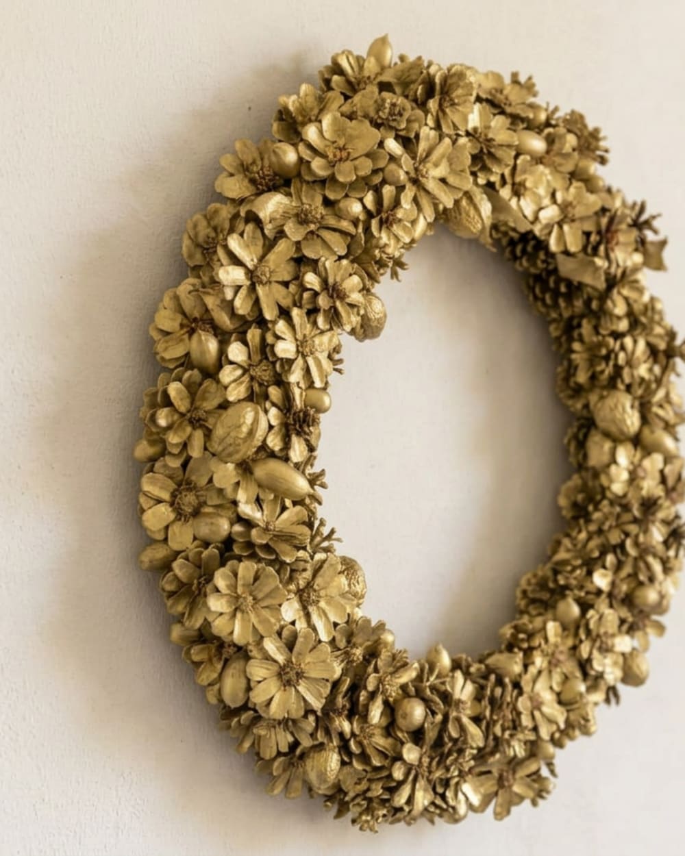 Golden Floral Wreath