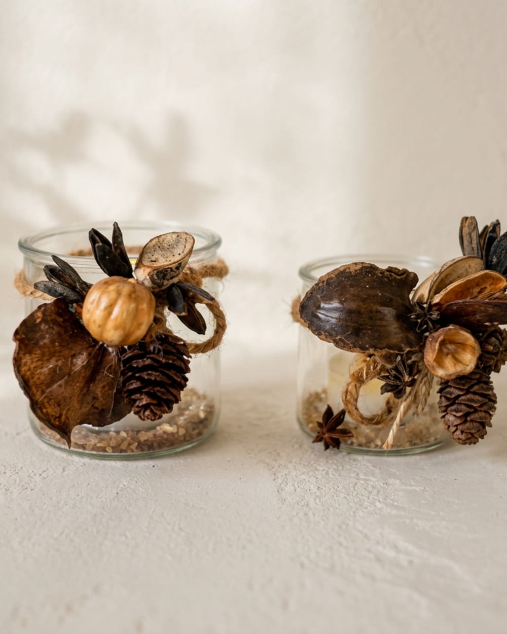 Natural Candle Holders