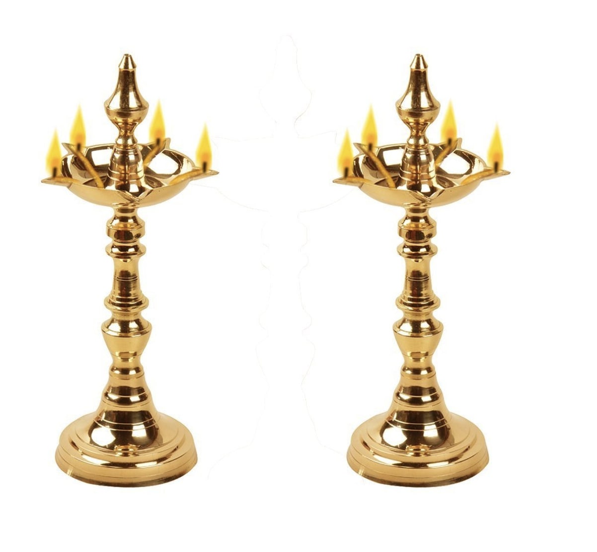 Decorative Brass Diya Set
