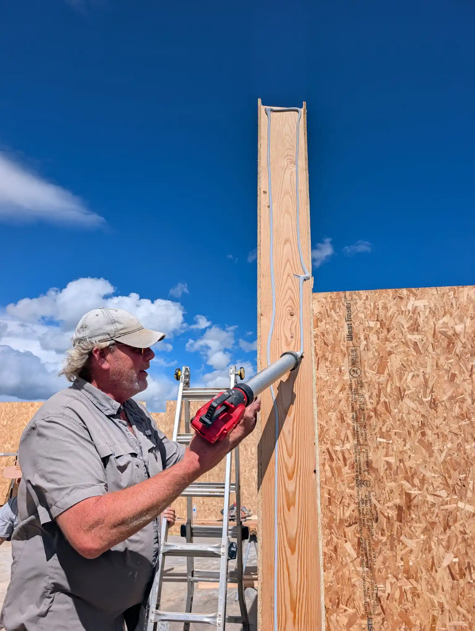 Sealing a SIP panel joint