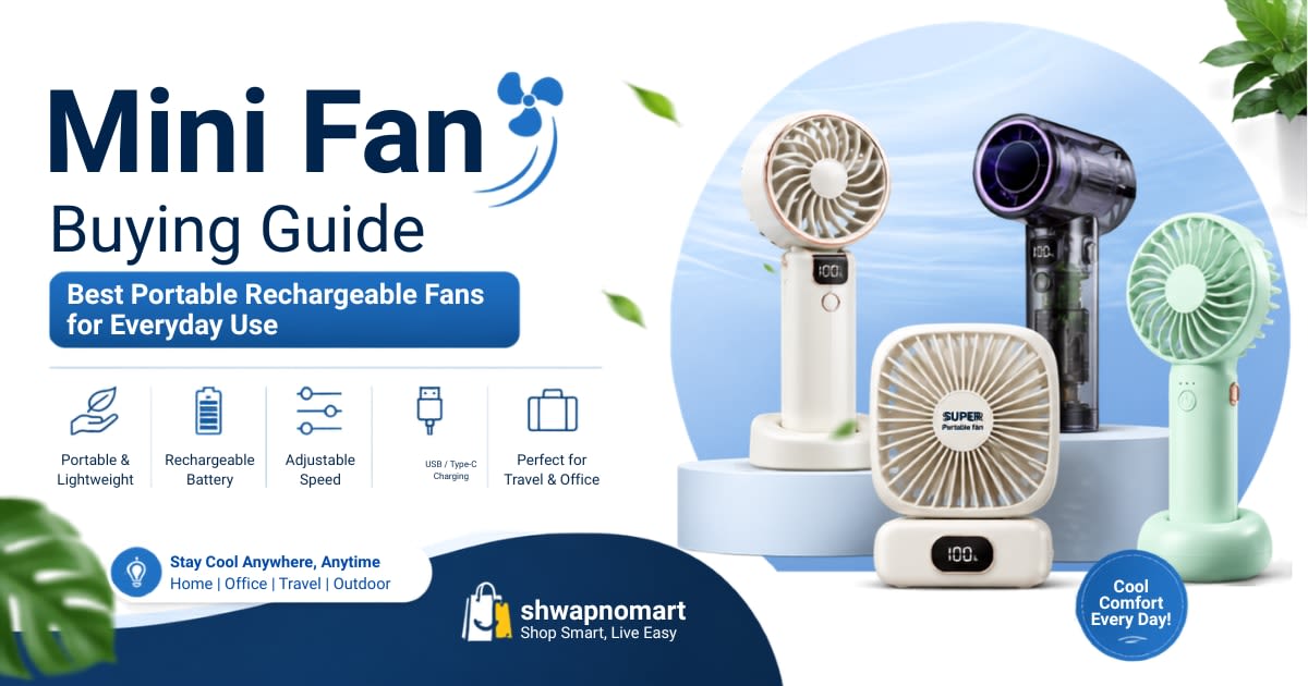Best Portable Rechargeable Fans for Everyday Use