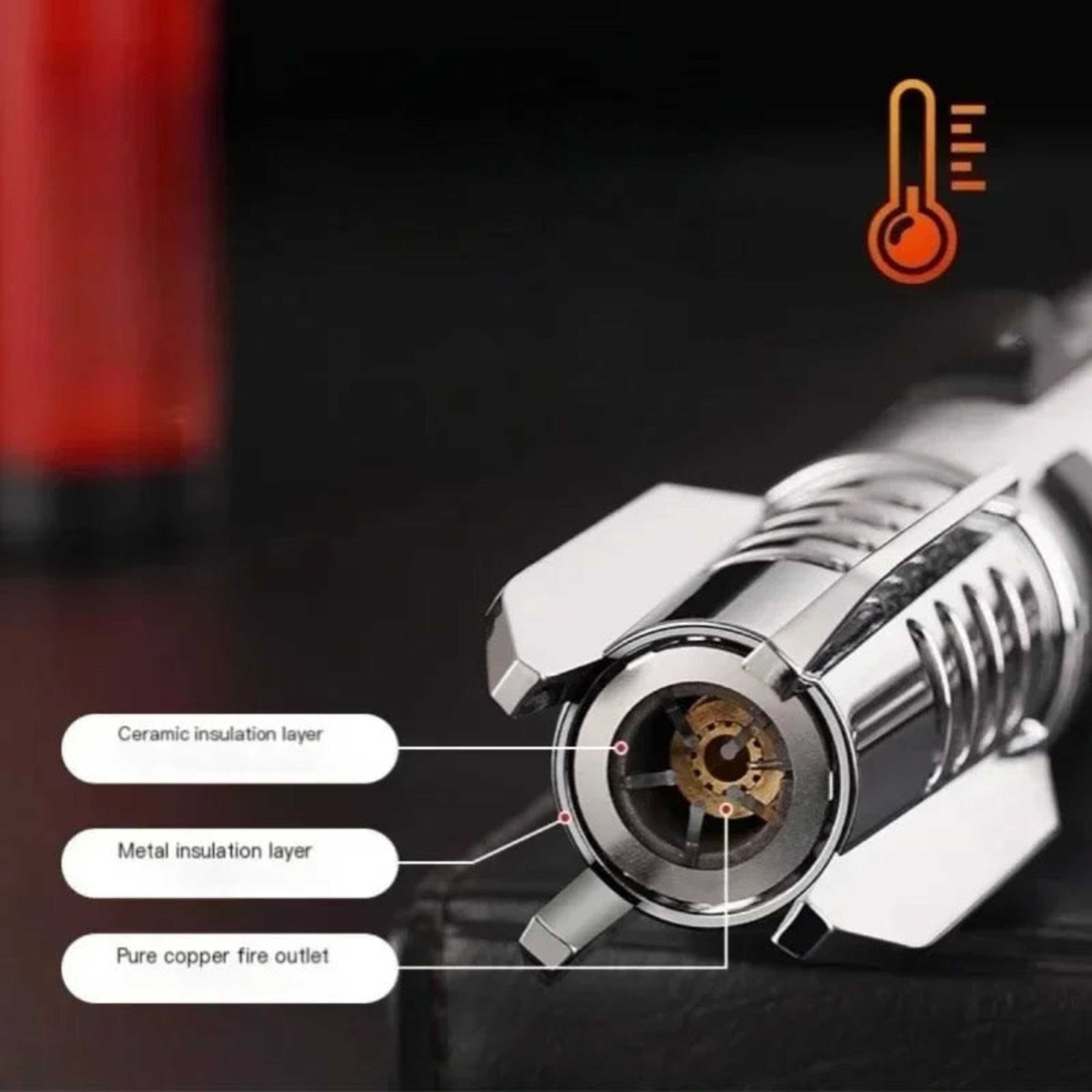 Windproof Butane Gas Welding Torch | ShwapnoMart - Image 3