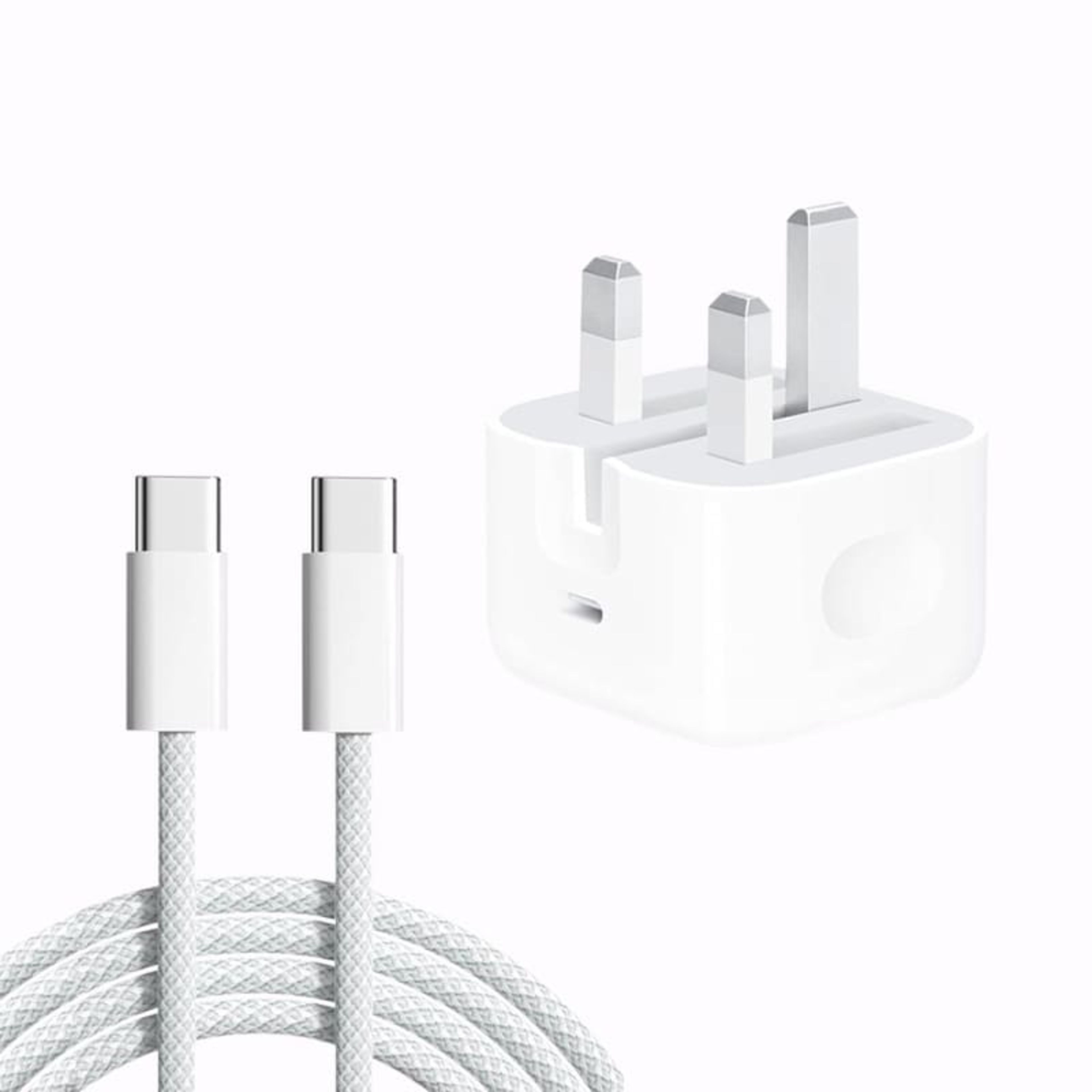 35W PD Fast Charger Set Dual USB-C British Standard Wall Charger | shwapnomart - Image 2