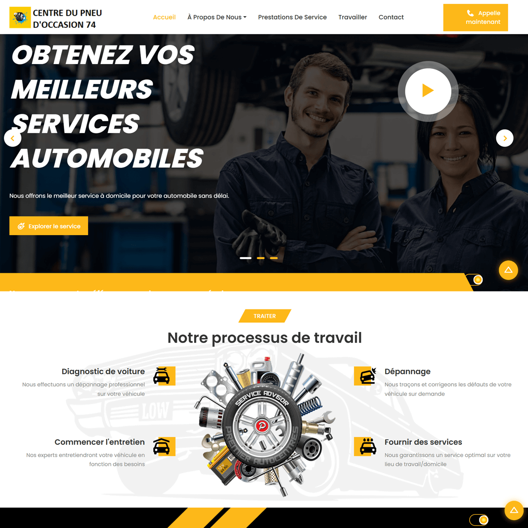 French Auto-Parts Vending Website website screenshot