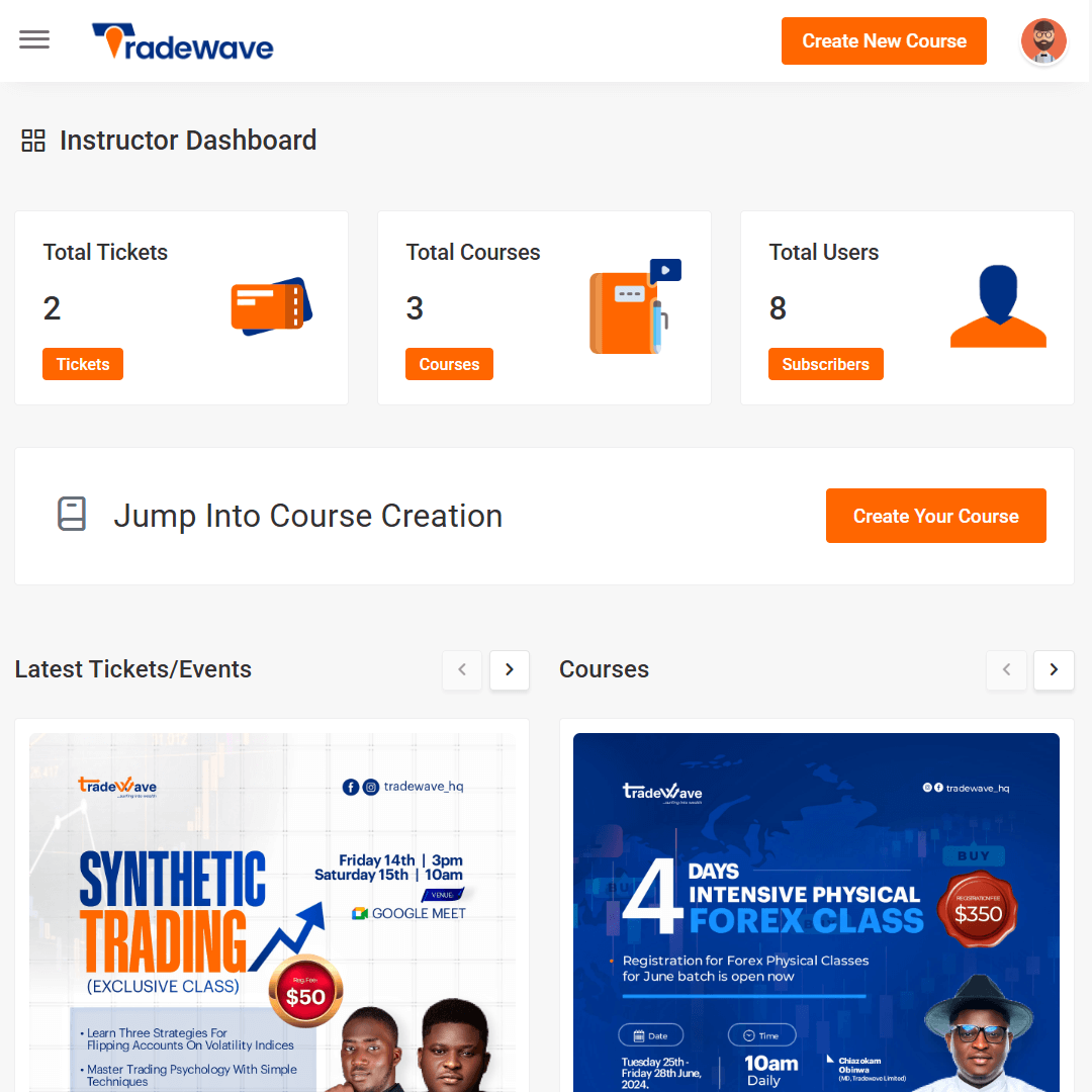 Mentorship & Video Streaming App website screenshot