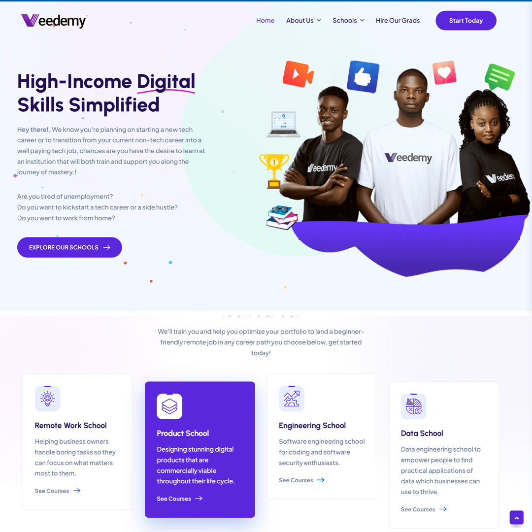 Veedemy website screenshot