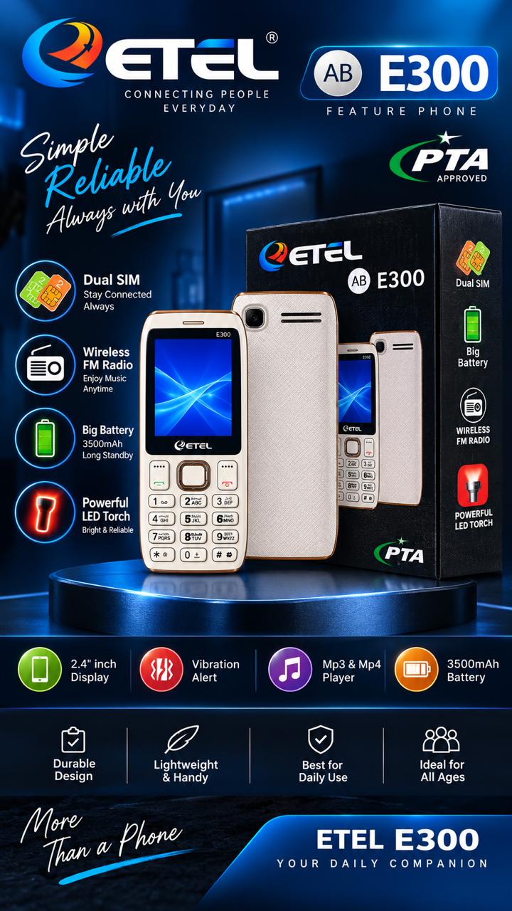 Etel E300 Dual SIM Keypad Feature Phone