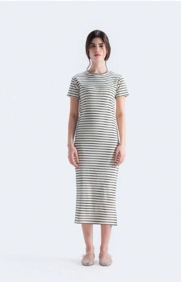 STRIPPED T-SHIRT DRESS