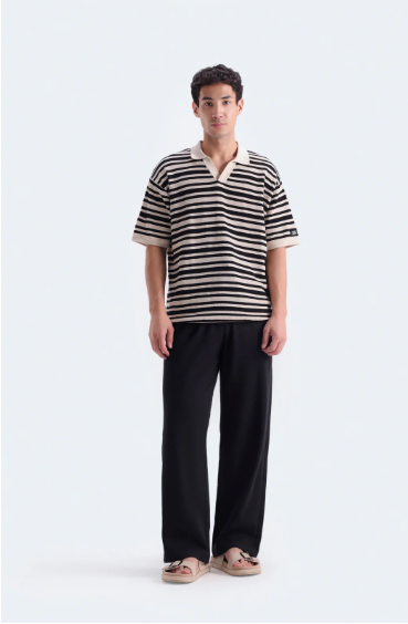 STRIPPED POLO SHIRT