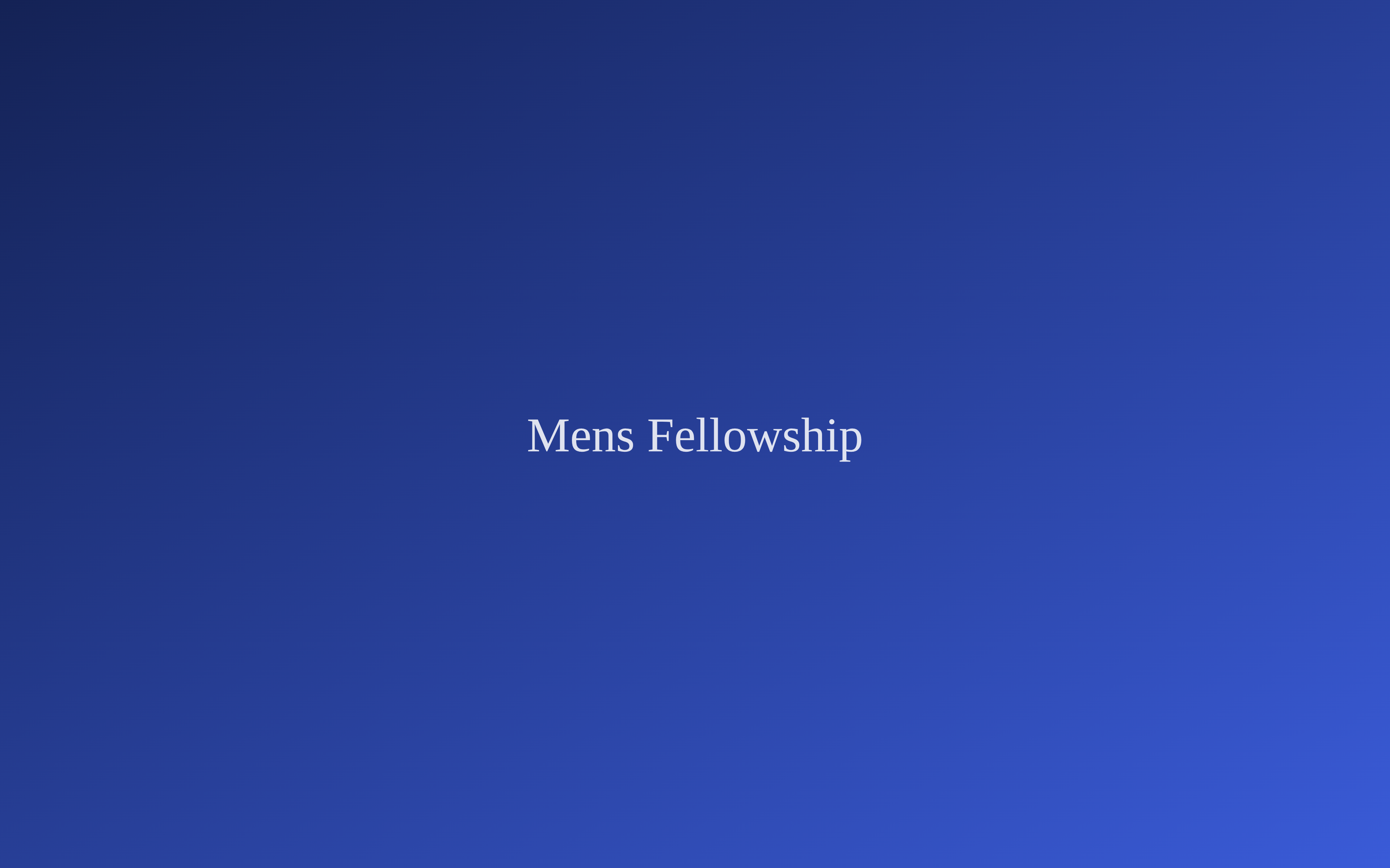 Men's Fellowship