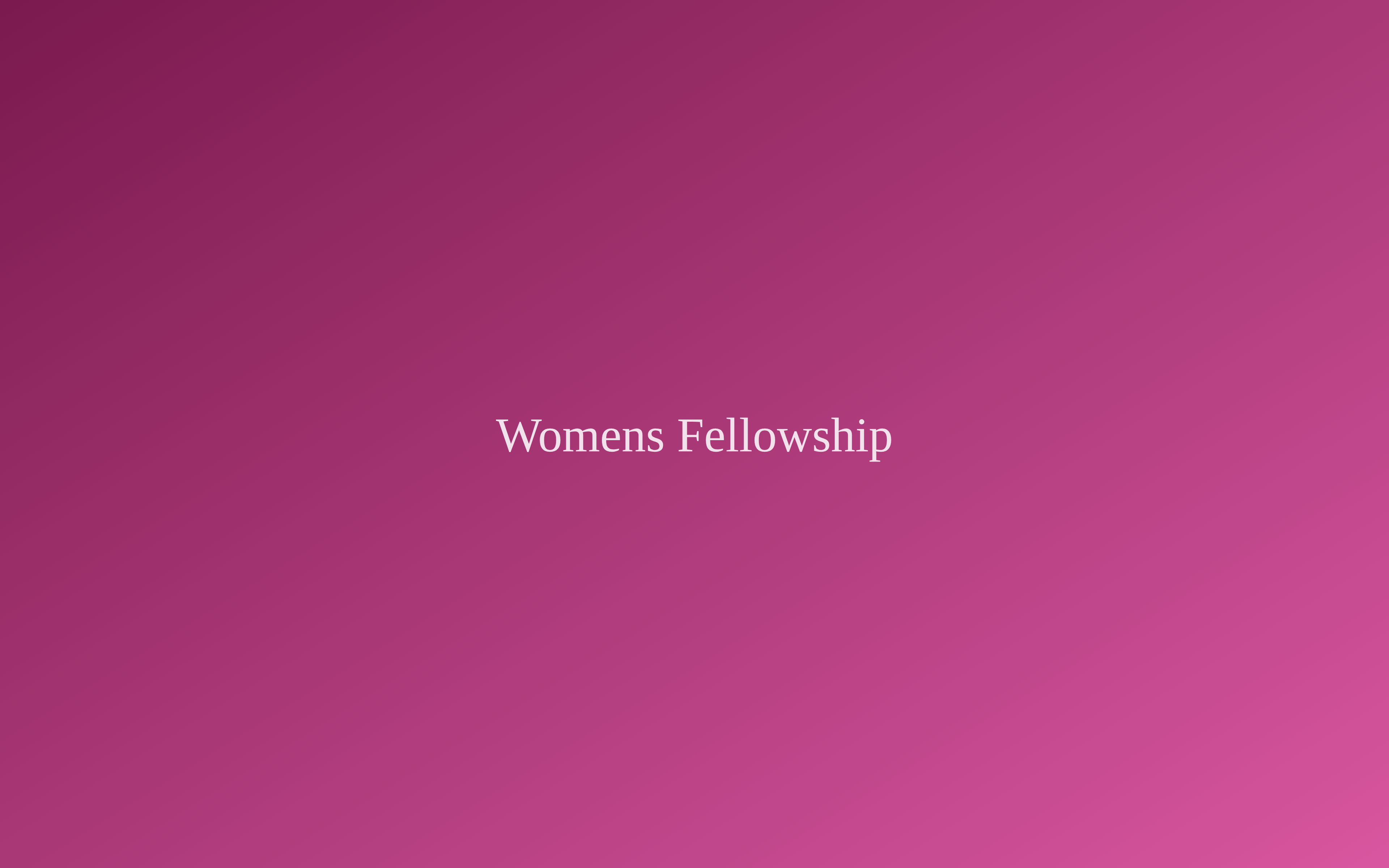 Women's Fellowship