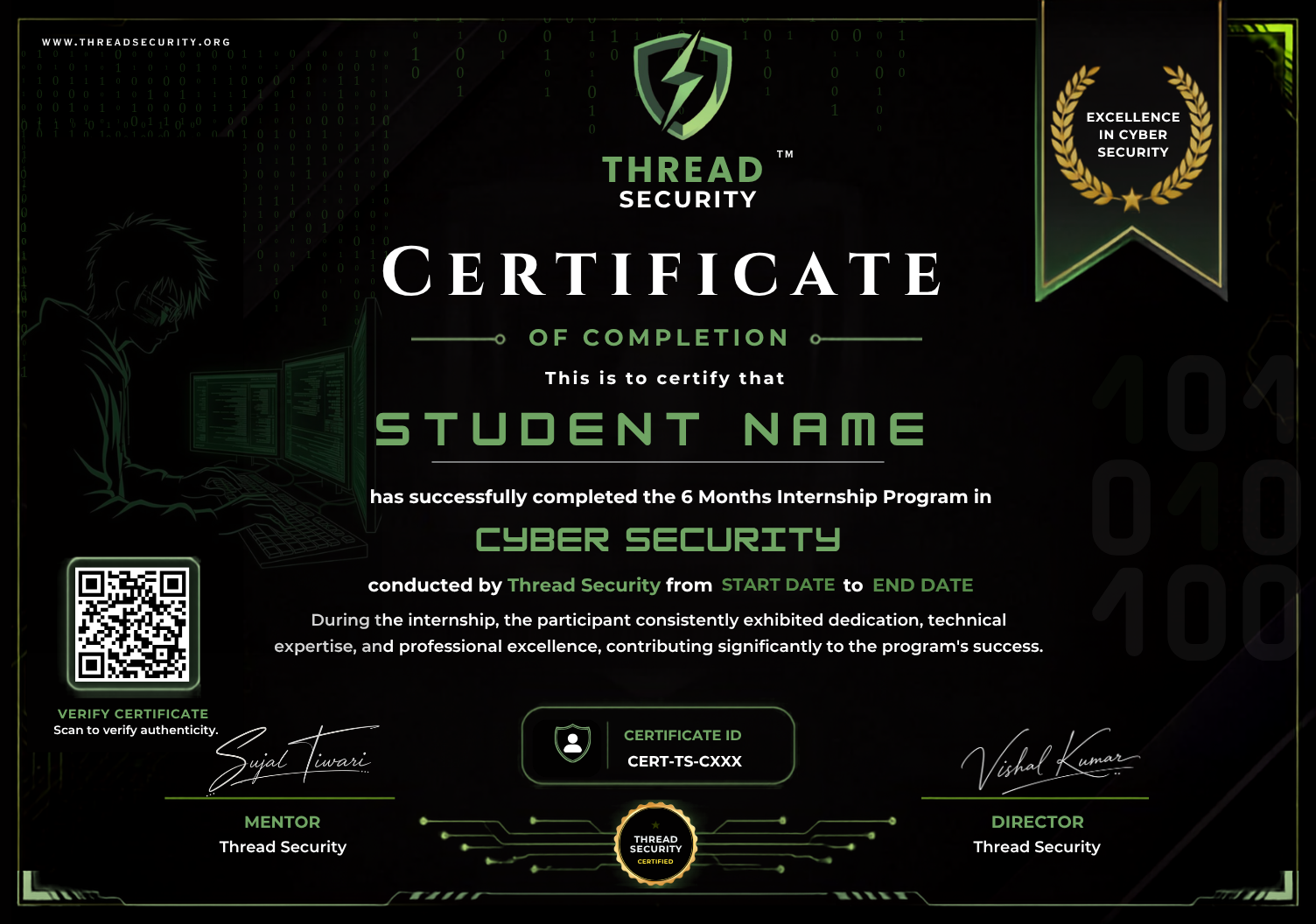 TSE Cybersecurity Student Certificate