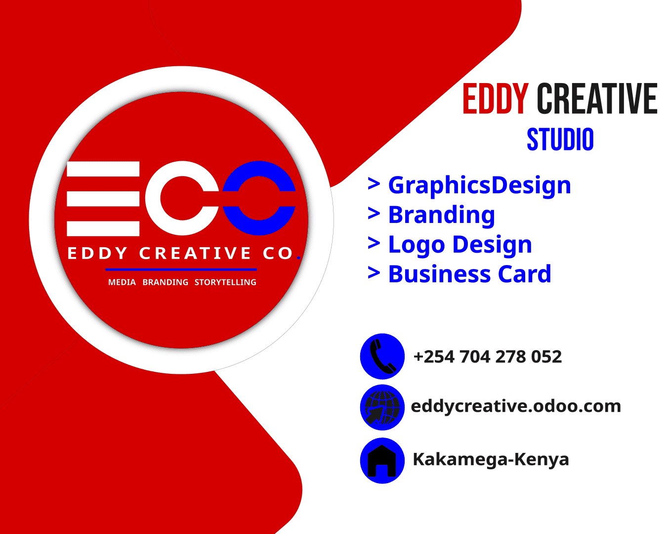 Web design project by Eddy Creative Co.