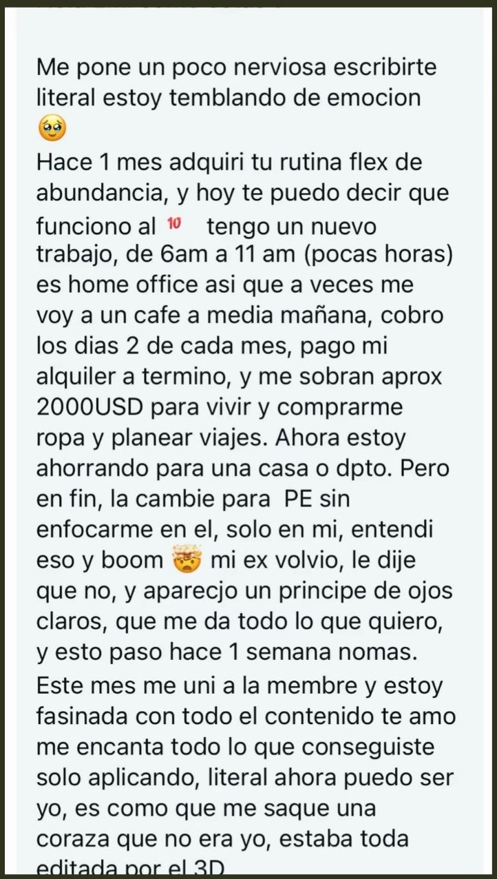 Experiencia con las Rutinas Flex