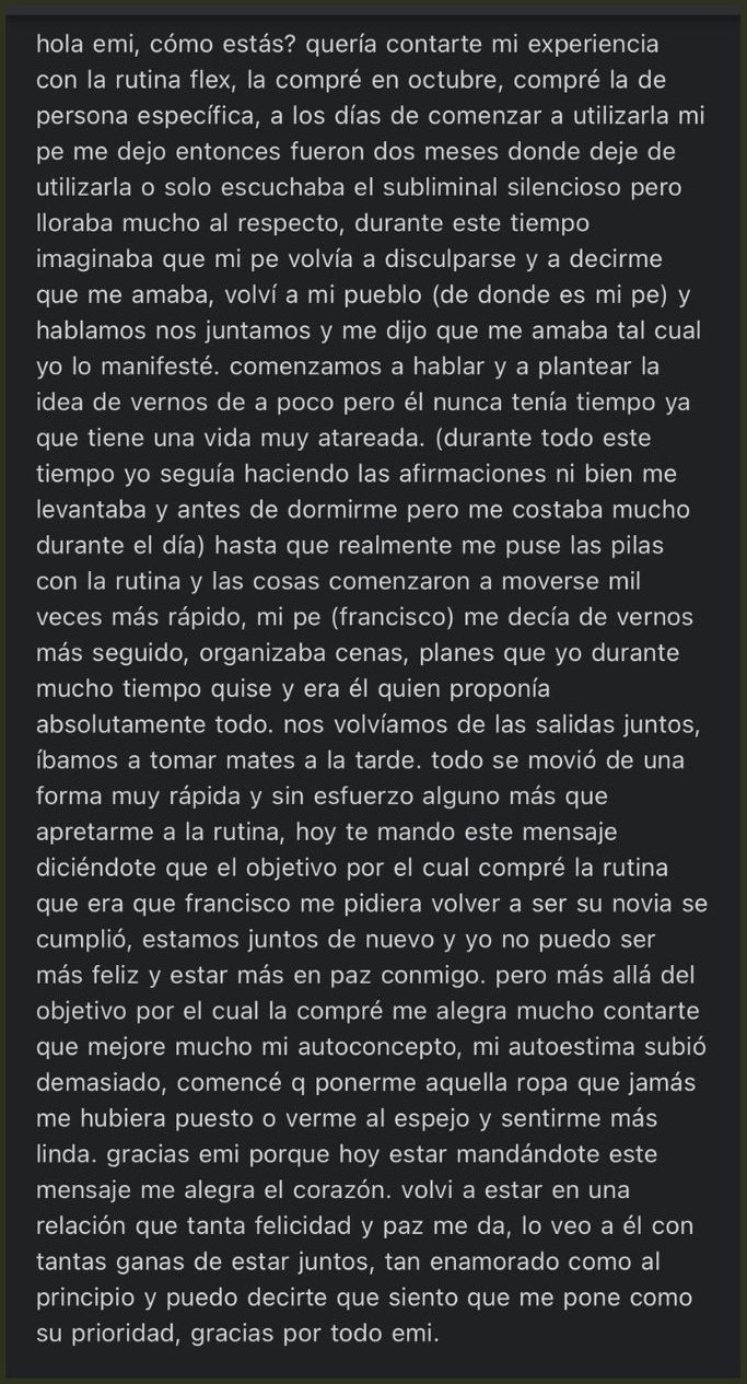Experiencia con las Rutinas Flex