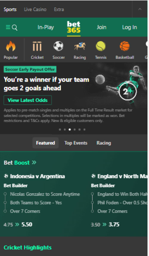 bet 365 euro